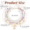 Handcess Boho-Perlen-Halskette, goldfarben, Muschel-Choker-Halsketten, Seestern-Anhänger, Halskette für Damen, Einheitsgröße, Muschel,