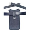 Square Payment Pouch with Sling/Waistbelt and Rugged Metal Belt Clip
