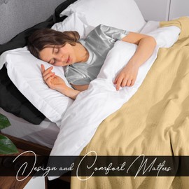 Avalon Bedding 100% Cotton Blanket Twin Size Thermal Blanket (72"x90") - Perfect Cotton Blankets Twin Size for Layering Bed in Any Season - Twin Cotton Blankets for Bed (Beige)