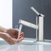 KAIYING Bathroom Sink Faucet with Pull Out Sprayer, Single Hole