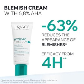 Uriage Hyseac 3-regul 40ml - Cuidado global panti-imperfecciones con cido saliclico y AHA - Sin parabenos y oil free, no comedognico - recomendado... 