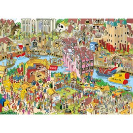 Gibsons Jokesaws Shakespeare Shake-up 1000 Piece Jigsaw Puzzle Colourful Comedy Artwork Love to Laugh Sustainable Jigsaw Puzzle for Adults Teens | Premium 100% Recycled Board Great Gift Gibsons Games