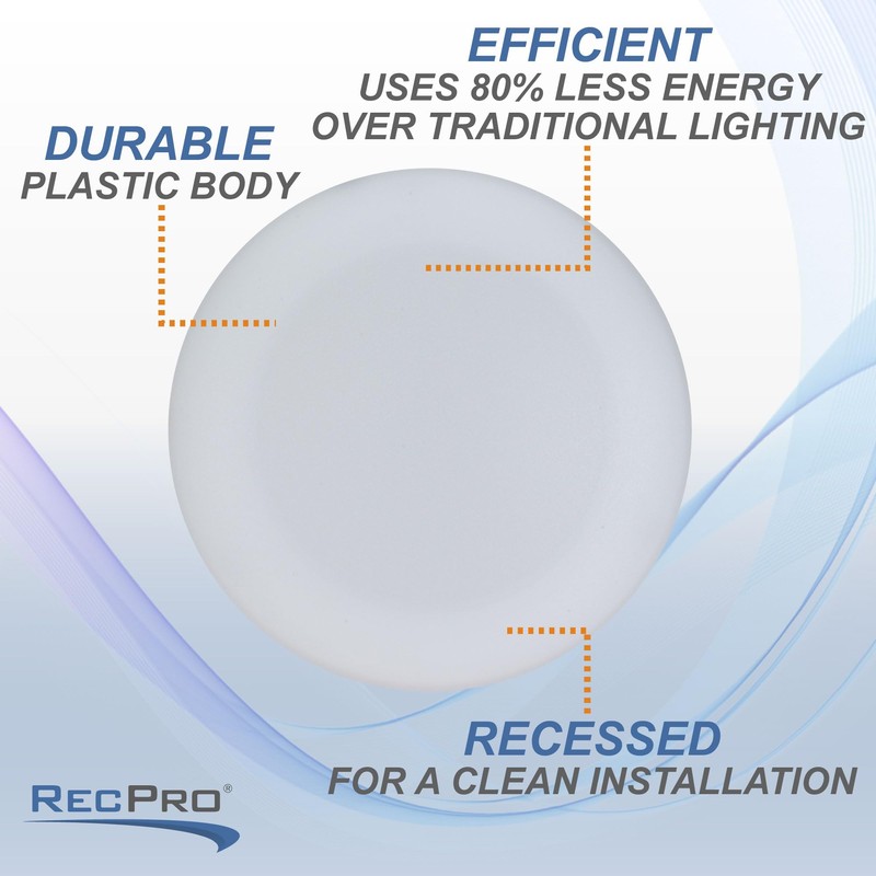 RecPro 4.5" 480 Lumens RV Surface Mount 12V LED Light