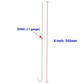 SparkSway 8 inch 100-Pack Chain Link Fence Ties, Heavy Duty 11 Gauge Aluminum Fence Tie Wires, Chain Link Hook Ties Dog Fence Slats for Chain Link Fence, Garden Fence, and Dog Fence Repair