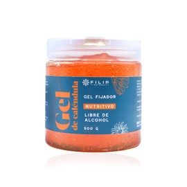 Gel Fijador de Caléndula | Fijación Media, Libre de Parabenos, Ideal Para Cabello Sensible | 500 g