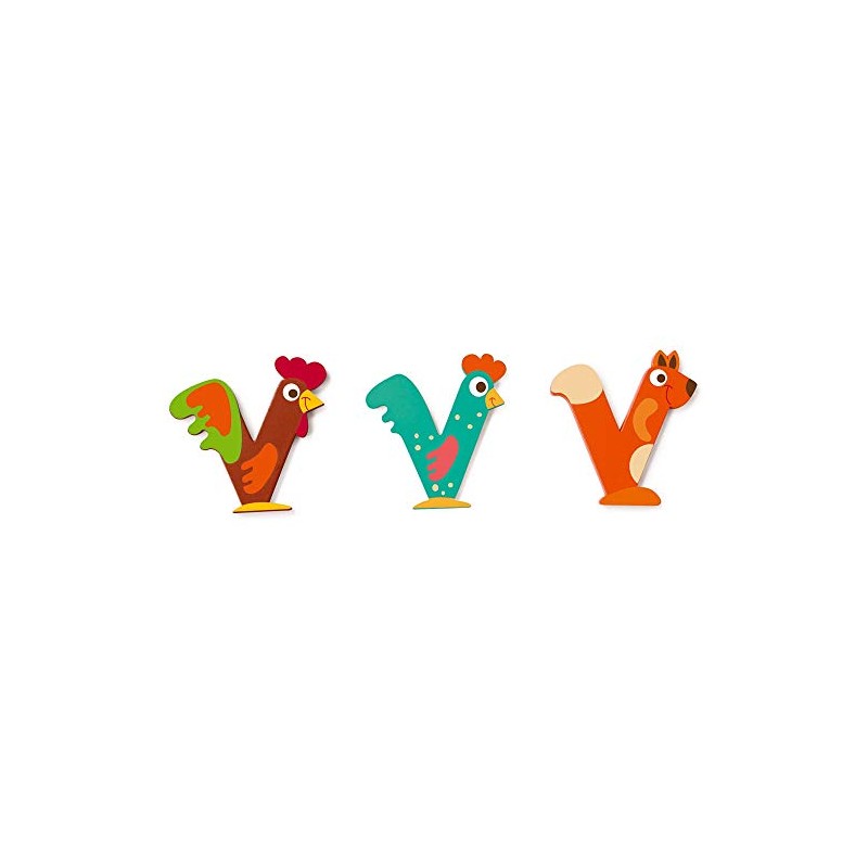 Scratch 6182422 Wooden Letter, Colourful