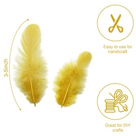 500pcs-Colorful Rooster Feathers 3-5inch Bulk Feathers for Crafts DIY Dream Catcher Supplies（500pcs）