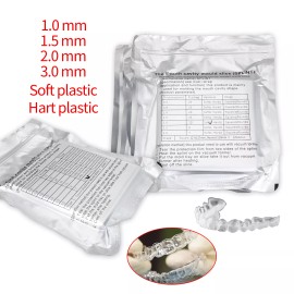 CAREPACY Hard Soft 1.0-1.5mm Dental Splint Ortho Retainer Vacuum Thermoforming Sheets - Soft 1.0mm (20Pcs/Pack)