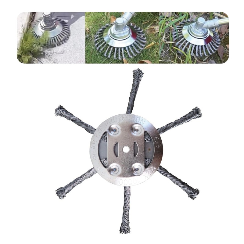 6 Inch Premium Indestructible Trimmer Head for Electric Battery Powered