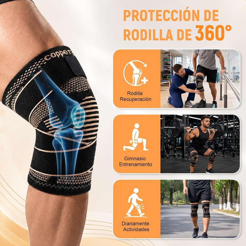 Rodilleras Ortopedica 2 Piezas, Rodillera Compresión para Dolor de Rodilla