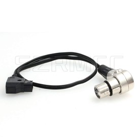 SZRMCC D-Tap to XLR 4-Pin Female Power Cable for DSLR Camcorder LED Flash Light ARRI Alexa Camera Monitor Straight Cable