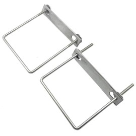 bath & bath Parking Carport Fixing Bracket, U-Bolt, No Drilling Required for Aluminum Columns, Fastening Fixing Base, Stainless Steel, Set of 2 (For Square Pipes 5.9 inches (150 mm)