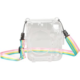 Estuche para Cmara para Instax Mini12, Estuche para Cmara Mini 12, Estuche Protector de Cristal para Instax Mini12 Funda con Correas de Hombro Ajustables