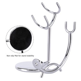 Grooming Shaving Kit for Men, Strong Straight Razor Stand,Shaving Brush,Stainless Steel Shaving Soap Bowl,For Guaranteed Best Shave of Your Life, Nice Gift for Dad, boyfriend, Husband