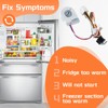 OEM W11452196 Refrigerator Evaporator Fan Motor Perfectly Compatible with Whirlpool