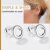 Earrings Studs 925 Sterling Silver Earrings Circle Earrings for Women