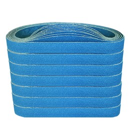 FEIHU Zirconium Corundum Sanding Belts 10 x 330 mm Each Grit 5 x 60.80, 100, 120, 240, 320 for Compressed Air Belt Sanders, Finger Sanders, Sandpaper Sanding Belts Set of 30