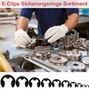 120 Pieces E-Clips Retaining Rings Set, Stainless Steel Retaining Ring