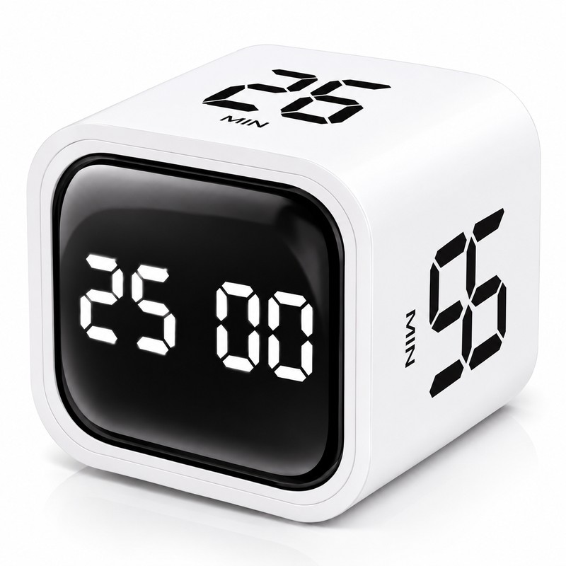 Cube Countdown Timer for Work & Study – 5/10/30/60 Min