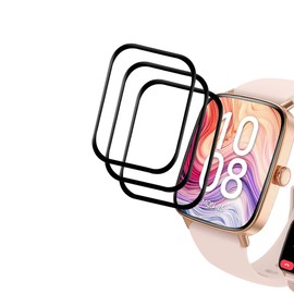 Tznzxm For AEAC IDW28 Screen Protector, Full Coverage 3D Curved Edge Frame Case Friendly HD Clear Film For AEAC IDW28/Tensky IDW28/Yoever IDW28/Fitpolo IDW28 1.85" Smartwatch for Women Men