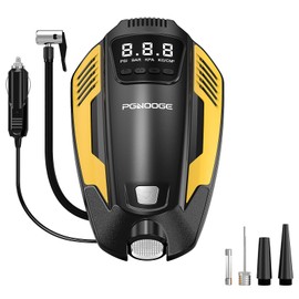 PGNOOGE Car Air Pump, Portable Air Compressor, 150 PSI Car Tyre Pump