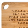 Mr. & Mrs. Panda Bambus - Schneidebrett Spruch Postbote Held