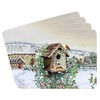The Leonardo Collection LP52612 Christmas Robins Table Place Mats (Set