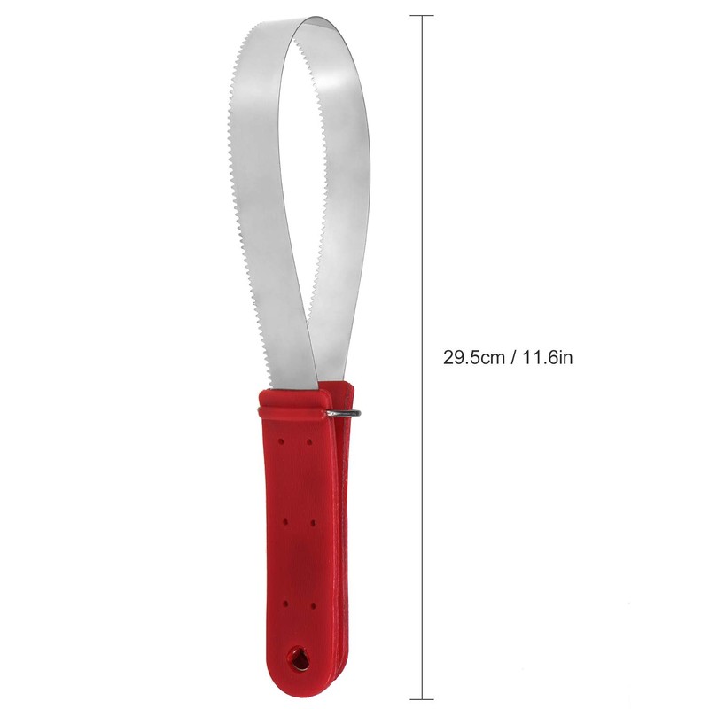 Lixada Equine Sweat Scraper Horse Shedding Grooming Tool Stainless Steel