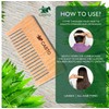 Hair Comb - Natural Wood with Anti-Static & No Snag