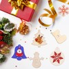 GUBOOM Christmas Pendants, Pack of 218 Wooden Christmas Tree Decorations,
