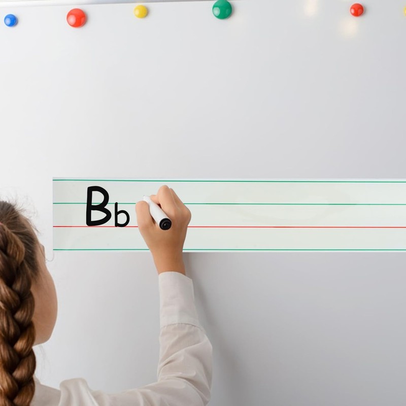 TEHAUX 4 Row Dry Erase Board Sticker Dry Erase Board