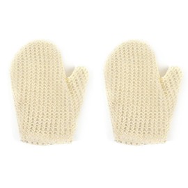 Yuiturt 2 Stück Sisal Duschhandschuh, Peeling Handschuh, Peelinghandschuh Körper, Massagehandschuhe, Sisal Exfoliating Gloves für Die Anwendung