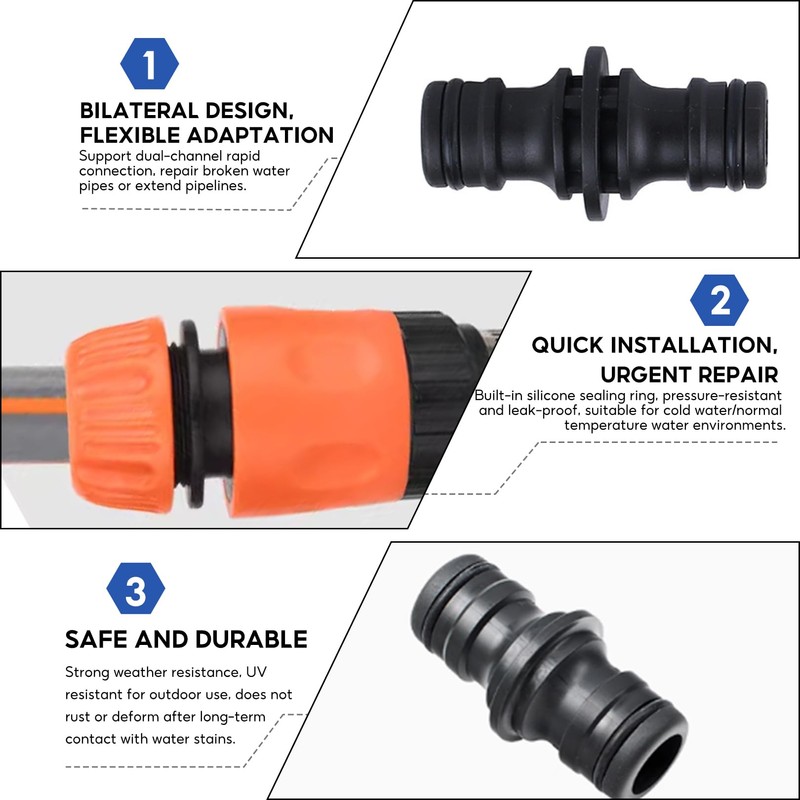 Hose Connectors 1/2 Inch Hose Coupling Garden Hose Coupling Hose