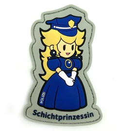 Polizeimemesshop - Layer Princess Police Rubber PVC Rubber Patch with Velcro - Police - Layer - Blonde