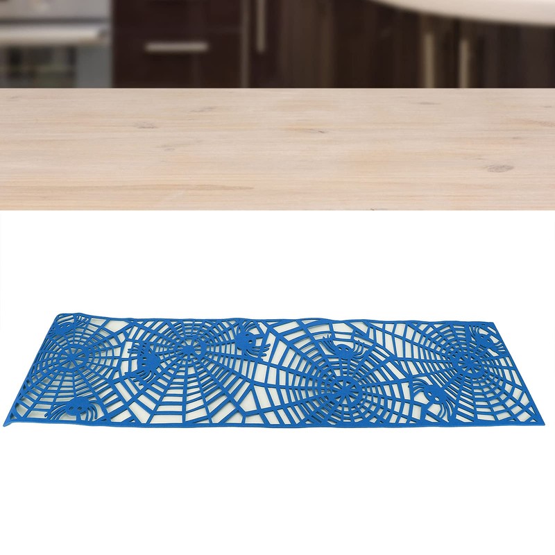 QANYEGN Rectangle Tablecloth, Hollow Out Table Runner, Nylon Felt Material