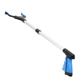 32" Foldable Grabber Reacher Tool, Reacher Grabber Pickup Tool with 360°Rotating Anti-Slip Jaw. Mobility Aid Reaching Assist Tool for Trash Pick Up, Lightweight Grabbers for Seniors (Blue)