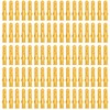 100 Pcs Wall Plugs, M8 x 60mm Yellow Nylon Screw