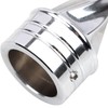 YDLMT 2 Pcs Left & Right Chrome Spike Twisted Front