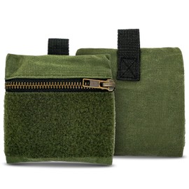 EDC Mini Canvas Pouch, Pocket Organizer, Coin Pouch, Mighty Pouch for Men, EDC Bags with Velcro, Small Tool Pouch, Utility Pouch for Multitools, Waxed Compact Organizer