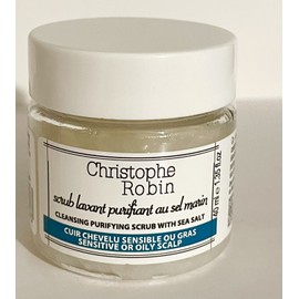 CHRISTOPHE ROBIN Sea Salt Detoxifying Shampoo Scrub, travel SZ 40 ML NEW!!