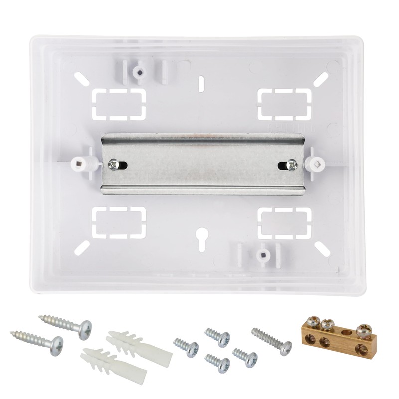 Lion Electric Surface-Mounted Fuse Box, 2-6 Modules, 1-Row Control Cabinet,