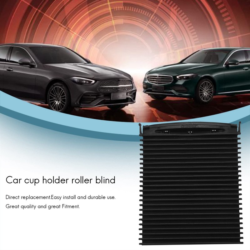 Jvareaty Mittelkonsole SchiebeläDen GeträNkehalter Rollladenabdeckung für - C- W203 2000-2007