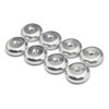 Precisiongeek - Pads for Speakers, Vibration Damper, Silver Aluminium, Round,