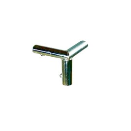 3/4” Canopy Pipe Support Fittings 90 Degree Flat Top and Thru Pipe Brace Fitting (Receives 3/4" EMT Diameter Pipe) (3-Way-Corner)