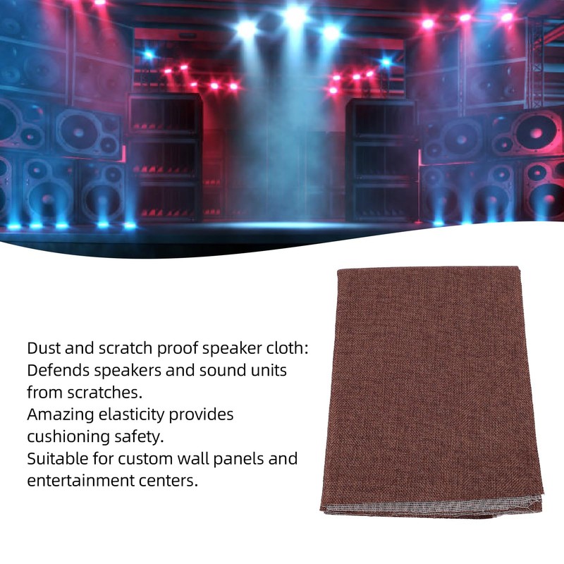 Speaker Cloth Cover, Retro Style Dust Proof 150x50cm Speaker Mesh
