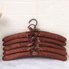 5 Pack Solid Sponge Hanger Non-Slip Wrapping Padded Hangers Clothes