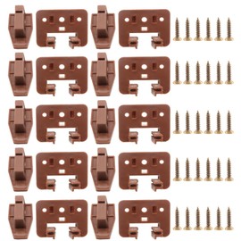 PHITUODA 10 Set Dresser Drawer Guide Slides Replacement Kit, Plastic Drawer Slide Track Guide for The Center Mount Cabinet Dresser Drawer