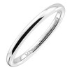 MJ Metals Jewelry Classic Mirror Polished White Tungsten Carbide 2mm