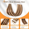 tesshair Injected Tape in Hair Extensions Human Hair 10 Pcs