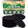 THIRD ROCK - 12 CHARCOAL FILTER FOR COMPOST 1.3 GALLON